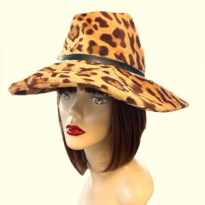 Vintage Adolfo 1960’s leopard print faux fur hat